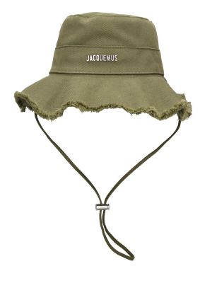 Bavlněný klobouk Jacquemus khaki
