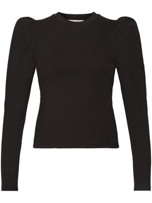 Βαμβακερή μπλούζα Frame μαύρο