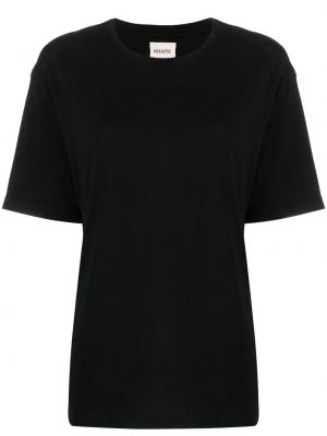 Bavlnené tričko Khaite čierna