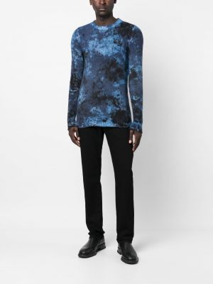 Distressed pullover mit print Avant Toi blau
