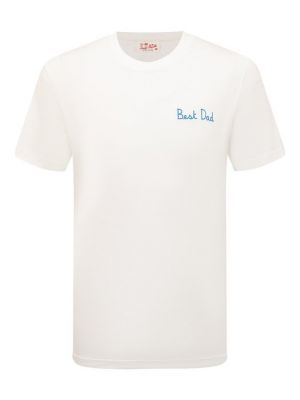 Хлопковая футболка Mc2 Saint Barth белая