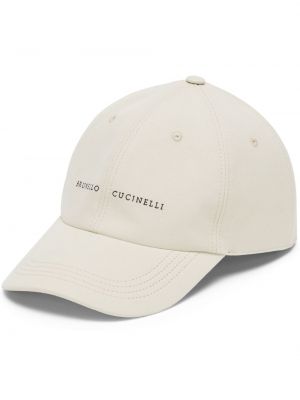 Haftowana czapka z daszkiem Brunello Cucinelli
