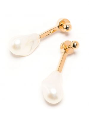 Boucles d'oreilles avec perles à boucle Rejina Pyo