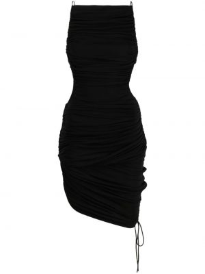 Drapované koktejlkové šaty Christopher Esber čierna