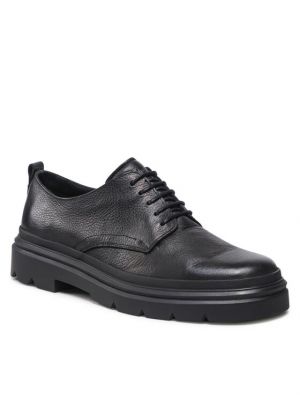 Обувки в стил дерби с връзки с дантела Calvin Klein черно