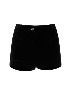 Pantalones cortos de terciopelo‏‏‎ Etro negro