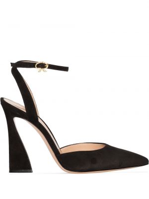 Mocka pumps Gianvito Rossi svart