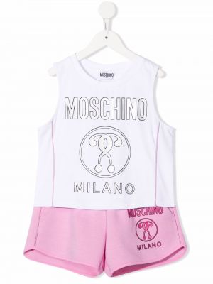 Joggedress for jenter Moschino Kids hvit