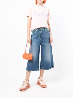 Jeansy relaxed fit Msgm niebieskie