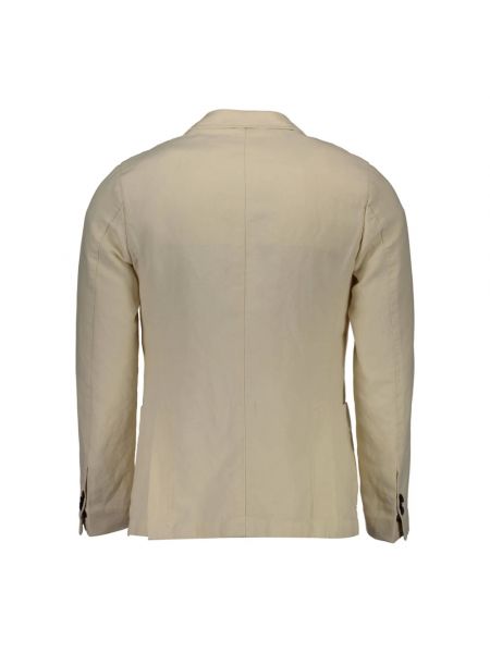 Chaqueta de algodón con bolsillos Gant beige
