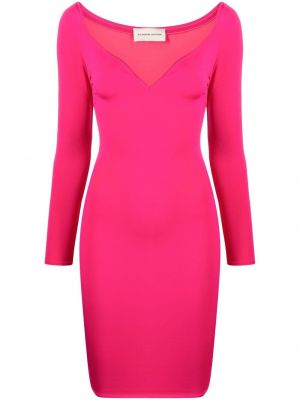 V-hals dress Alexandre Vauthier rosa