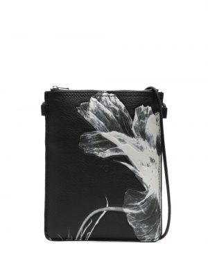 Virágos crossbody táska nyomtatás Y-3 fekete