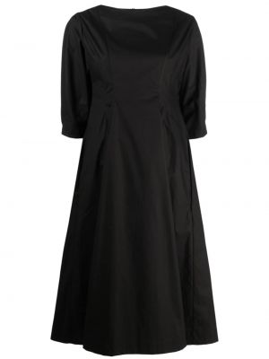 Памучна миди рокля Gentry Portofino черно