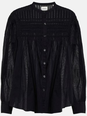 Camicetta di cotone oversize Marant étoile nero