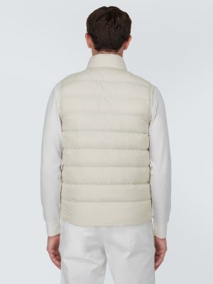 Péřová vesta Moncler bílá