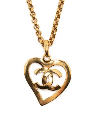 Naszyjnik w serca Chanel Pre-owned złoty