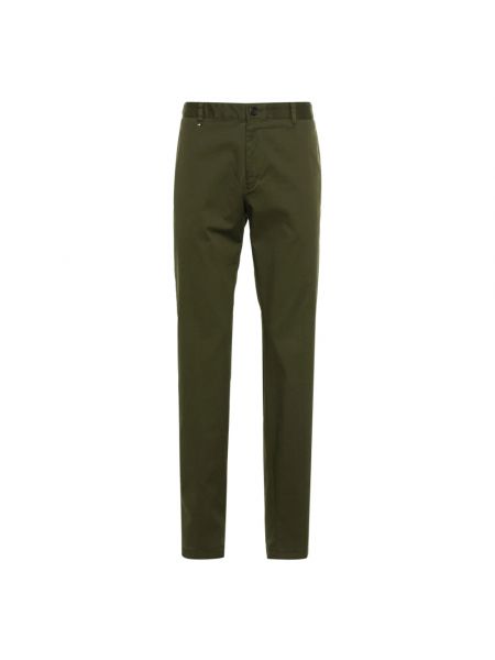 Spodnie slim fit Hugo Boss zielone