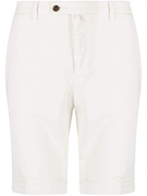 Bombažne bermuda kratke hlače iz lyocella Corneliani bela