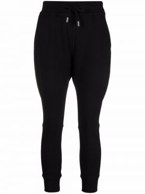 Pantaloni sport zdrențuiți cu imagine Dsquared2 negru