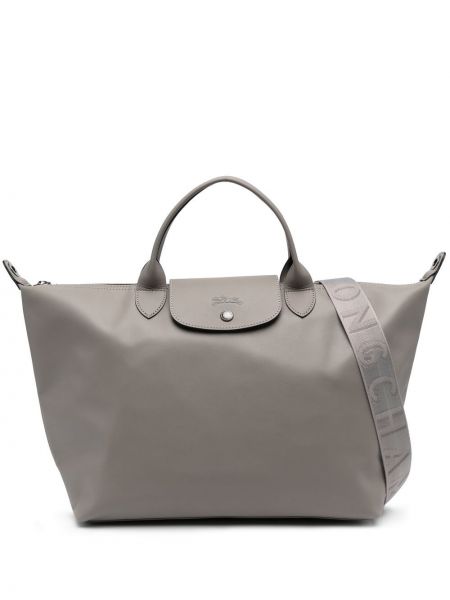 Nakupovalna torba Longchamp siva