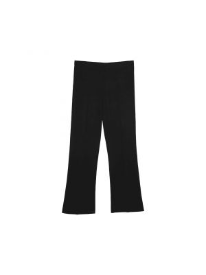 Широки панталони тип „марлен“ Someday черно