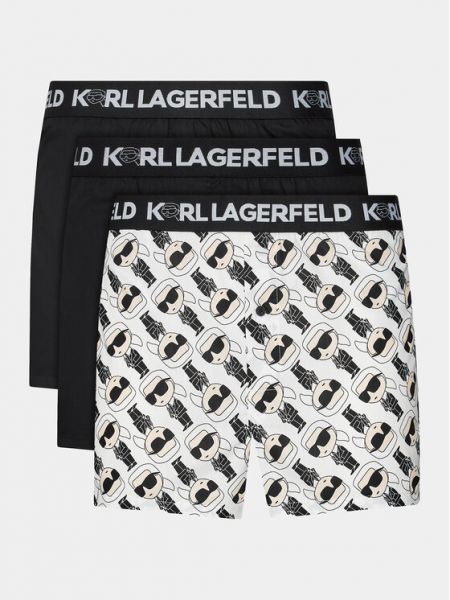 Плетени боксерки Karl Lagerfeld черно