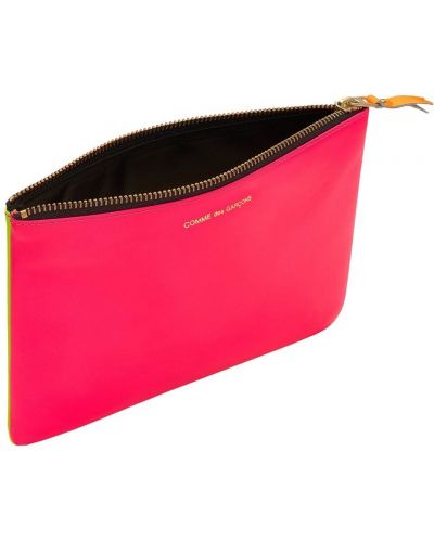 Кожени чанта тип „портмоне“ Comme Des Garçons Wallet розово