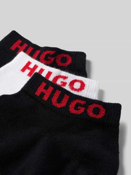 Skarpety z nadrukiem Hugo czarne