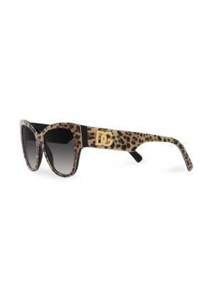 Leopardimustriga mustriline päikeseprillid Dolce & Gabbana Eyewear