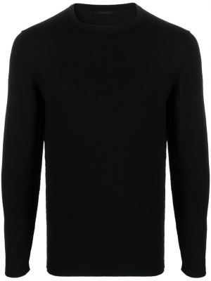 Пуловер с кръгло деколте Transit черно