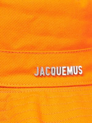 Kapelusz Jacquemus pomarańczowy