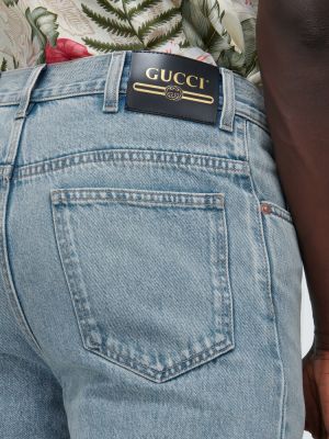 Sirged teksapüksid Gucci