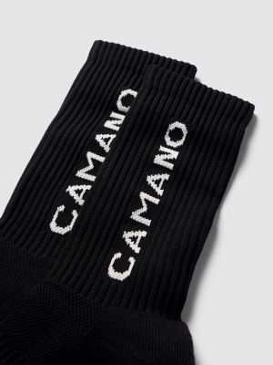 Skarpety z nadrukiem Camano czarne