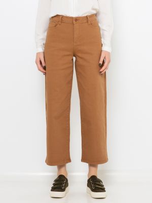 Priliehavé džínsy s rovným strihom Camaieu hnedá