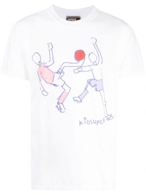 Hemd mit print Kidsuper weiß