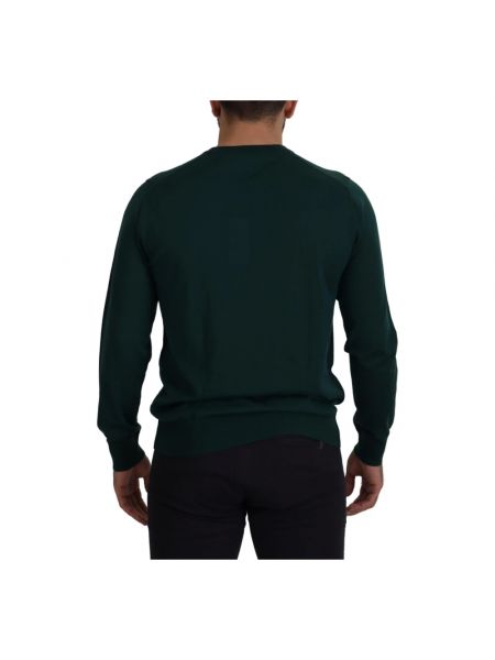 Jersey de cachemir de tela jersey con estampado de cachemira Dolce & Gabbana verde