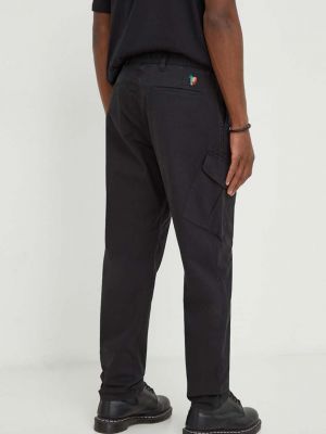 Jednobarevné kalhoty Ps Paul Smith černé