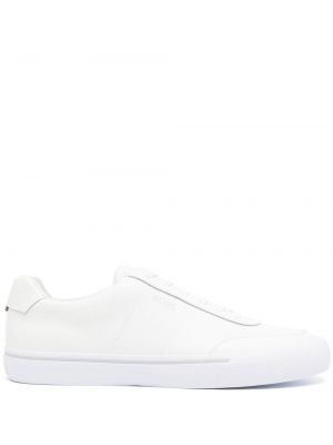 Brodert sneakers Boss hvit