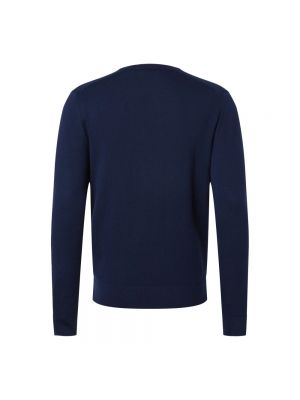 Suéter de punto de cuello redondo Calvin Klein azul