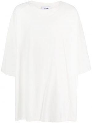 Oversize памучна тениска Hed Mayner бяло