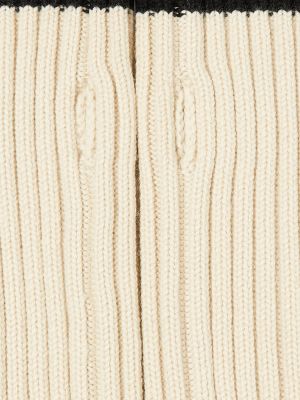 Guantes de lana Totême blanco