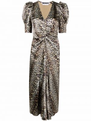 Vestido de cóctel leopardo Rotate