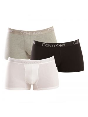 Меланжирани боксерки Calvin Klein бяло