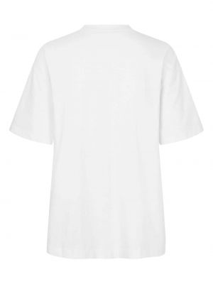 T-shirt aus baumwoll mit rüschen Cecilie Bahnsen weiß