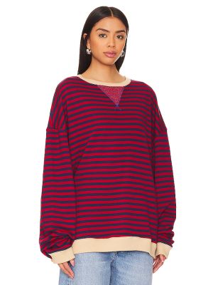 Pullover a righe Free People rosso