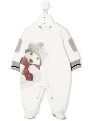 Пижама с медведем Lapin House, белая