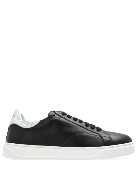 Bőr sneakers Lanvin fekete