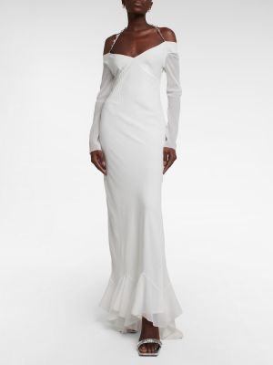 Dlouhé šaty Givenchy bílé