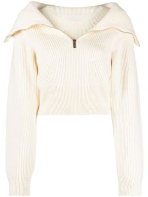 Пуловер от мерино вълна Jacquemus бяло