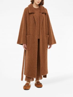 Oversized mantel Alanui pruun